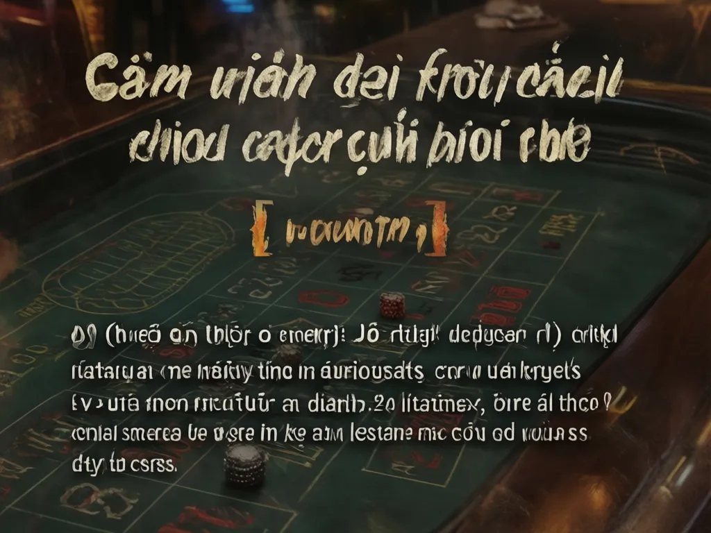 Cách chọn trò chơi